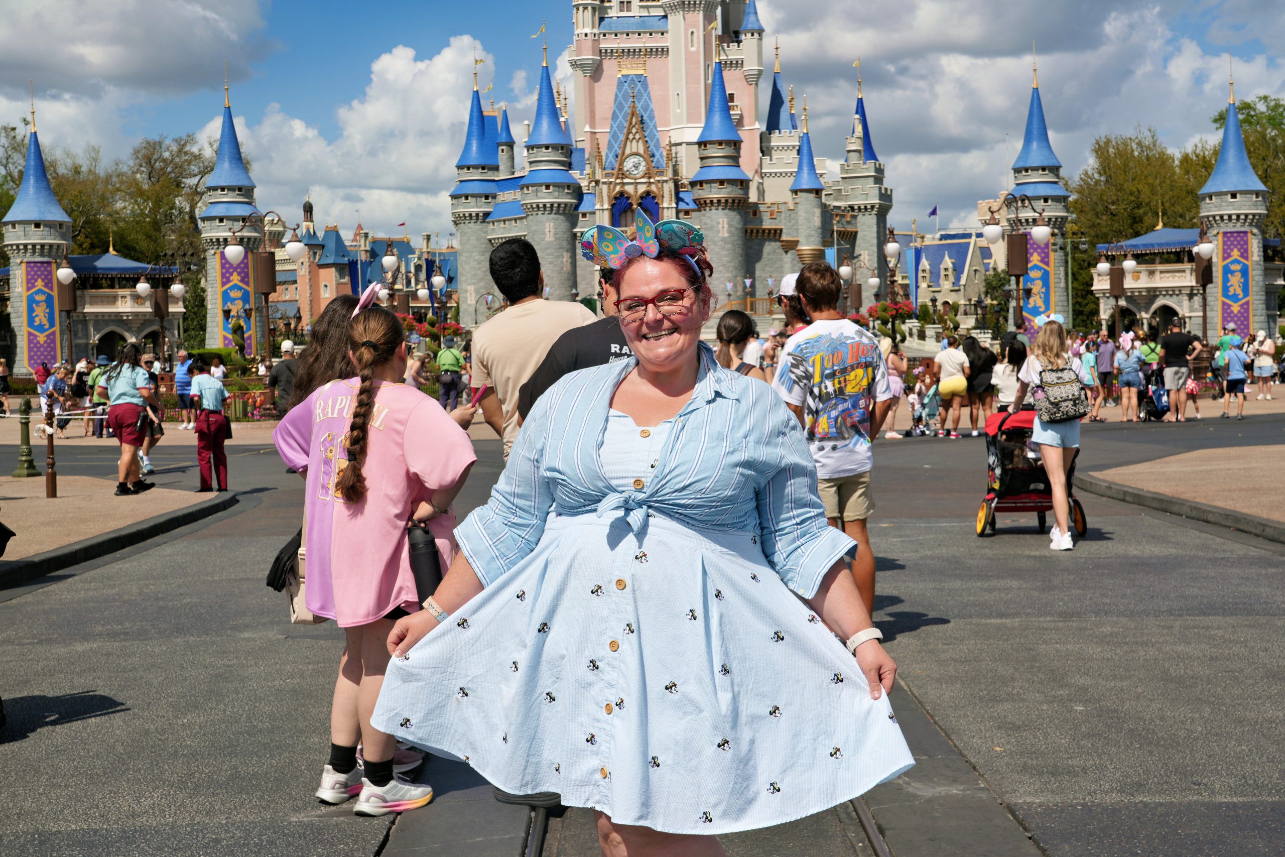 Kat at Cinderella Castle, Magic Kingdom